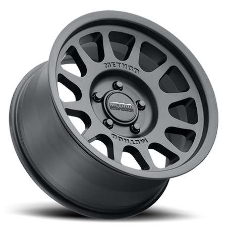 Aluminum Wheels 17x9 Bead Grip MR703 Bolt Pattern 5 On 139.7 Offset -12 Lip Size 1.18 Matte Black MB Method