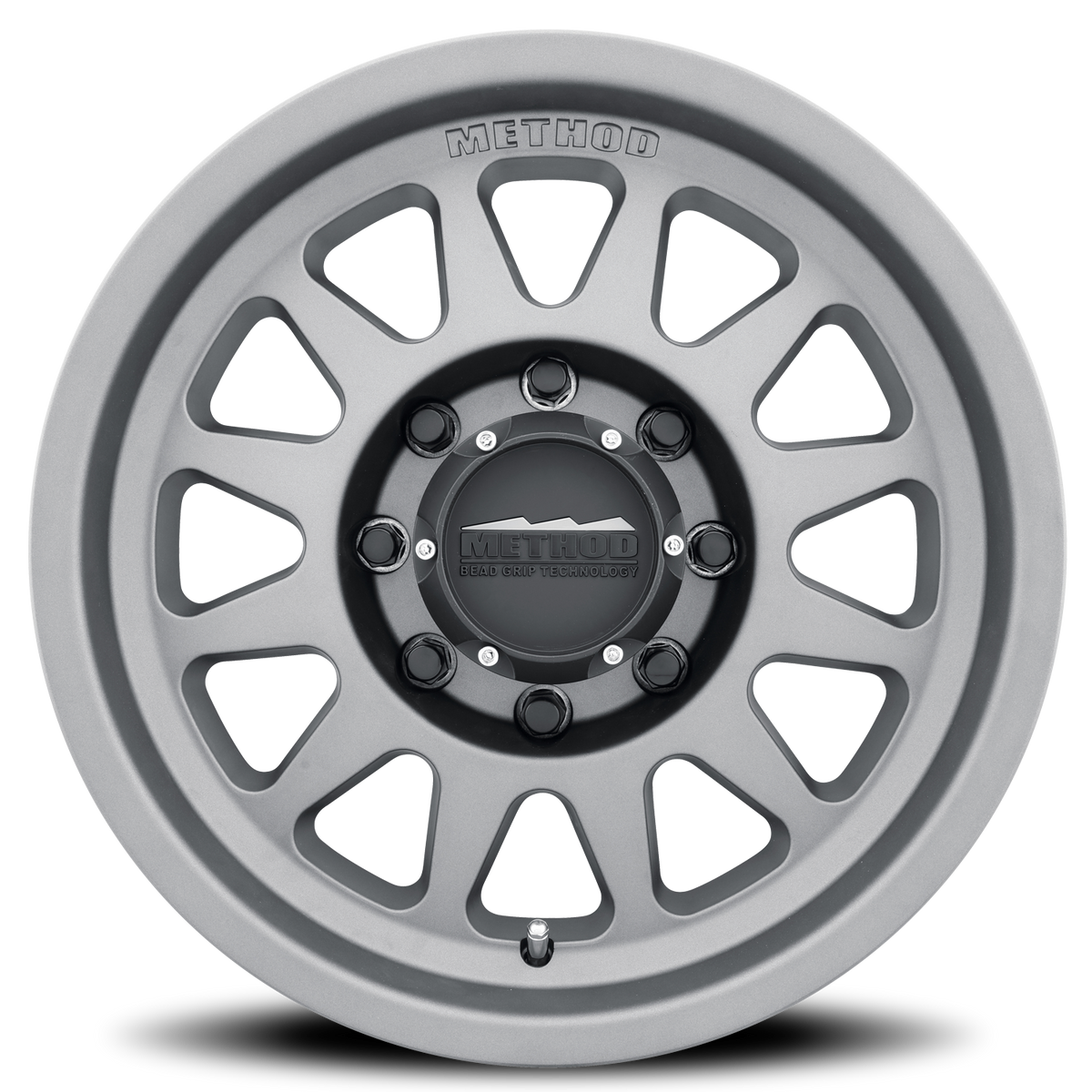 Aluminum Wheels 17x9 Bead Grip MR704 Bolt Pattern 8 On 165.1 Offset 18 Lip Size 1.77 Titanium SL Method