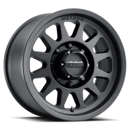 Aluminum Wheels 17x9 Bead Grip MR704 Bolt Pattern 8 On 170 Offset 18 Lip Size 1.77 Matte Black MB Method
