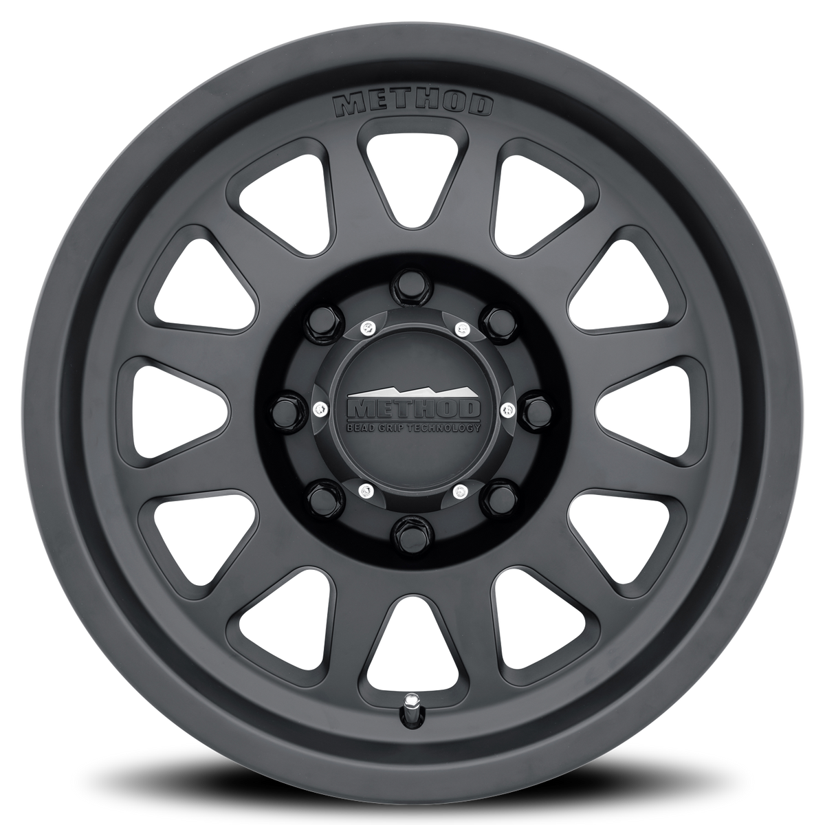 Aluminum Wheels 17x9 Bead Grip MR704 Bolt Pattern 8 On 170 Offset 18 Lip Size 1.77 Matte Black MB Method