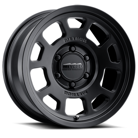 Aluminum Wheels 17x8.5 Bead Grip MR705 Bolt Pattern 6 On 139.7 Offset 35 Lip Size 1.22 Matte Black MB Method