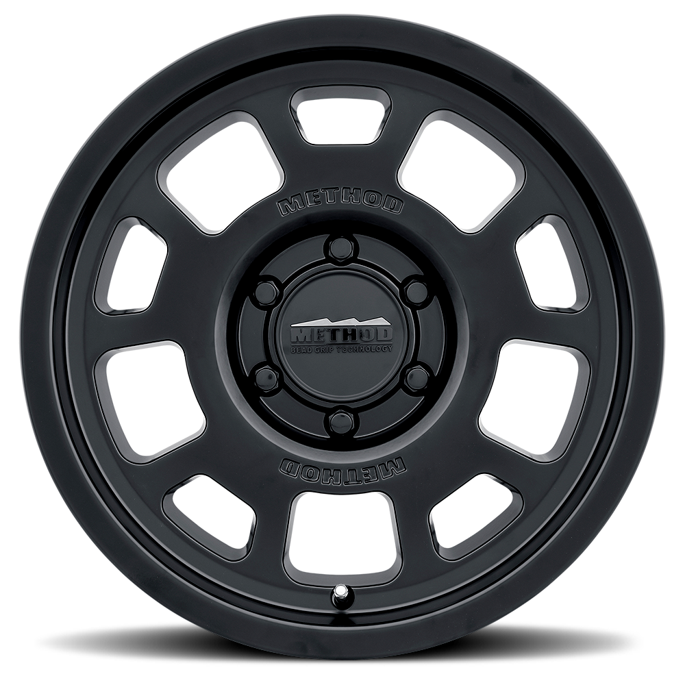 Aluminum Wheels 17x8.5 Bead Grip MR705 Bolt Pattern 6 On 139.7 Offset 35 Lip Size 1.22 Matte Black MB Method