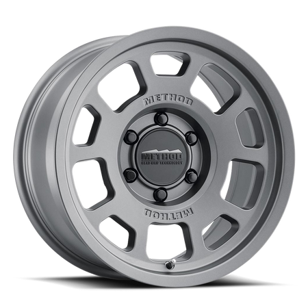 Aluminum Wheels 17x8.5 Bead Grip MR705 Bolt Pattern 6 On 139.7 Offset 0 Lip Size 1.22 Titanium SL Method
