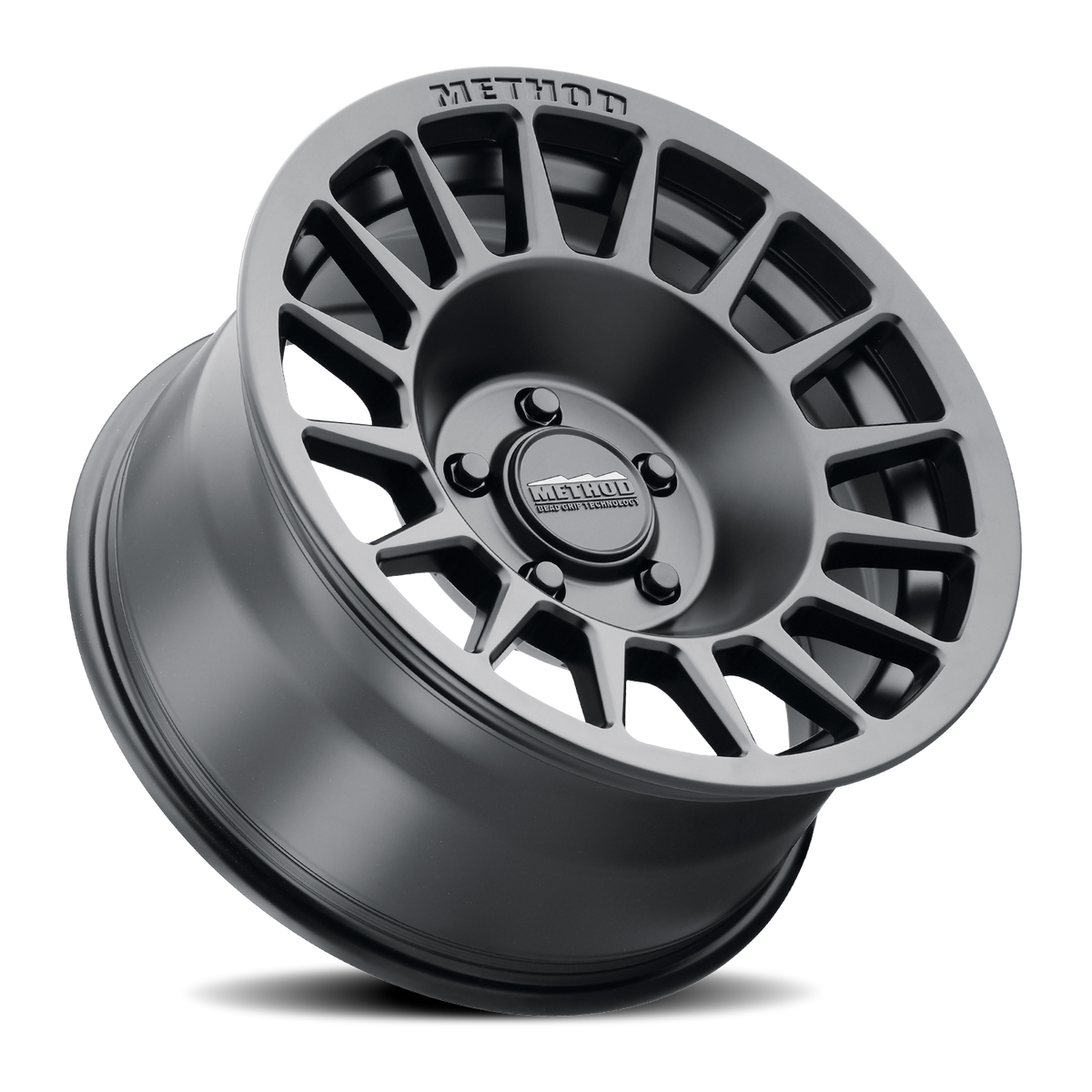 Aluminum Wheels 17x8.5 Bead Grip MR707 Bolt Pattern 5 On 114.3 Offset 38 Lip Size 0 Matte Black MB Method