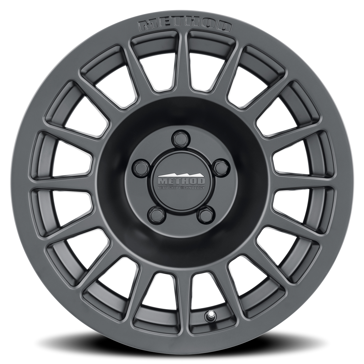 Aluminum Wheels 17x8.5 Bead Grip MR707 Bolt Pattern 5 On 114.3 Offset 38 Lip Size 0 Matte Black MB Method