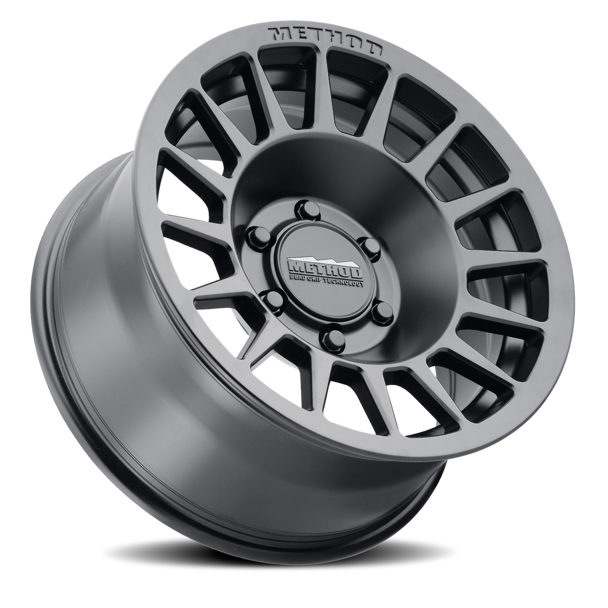 Aluminum Wheels 17x8.5 Bead Grip MR707 Bolt Pattern 6 On 139.7 Offset 25 Lip Size 0 Matte Black MB Method