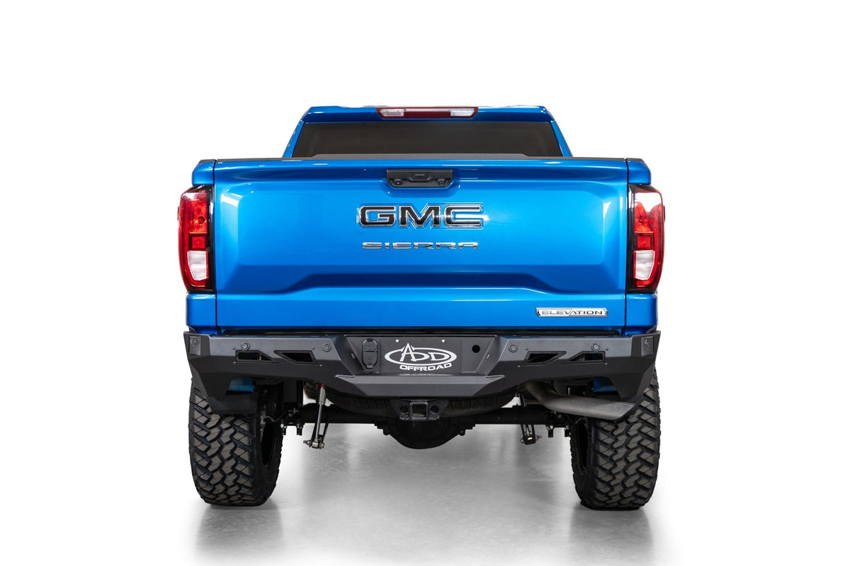 2022-2025 Chevrolet Silverado, GMC Sierra 1500 Black Label Rear Bumper - Addictive Desert Designs R14020NA0103