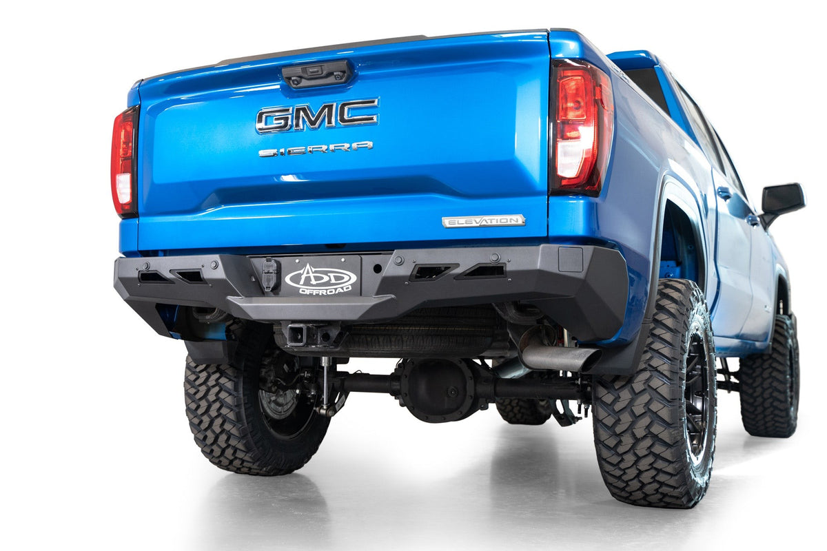 2022-2025 Chevrolet Silverado, GMC Sierra 1500 Black Label Rear Bumper - Addictive Desert Designs R14020NA0103 - view 4