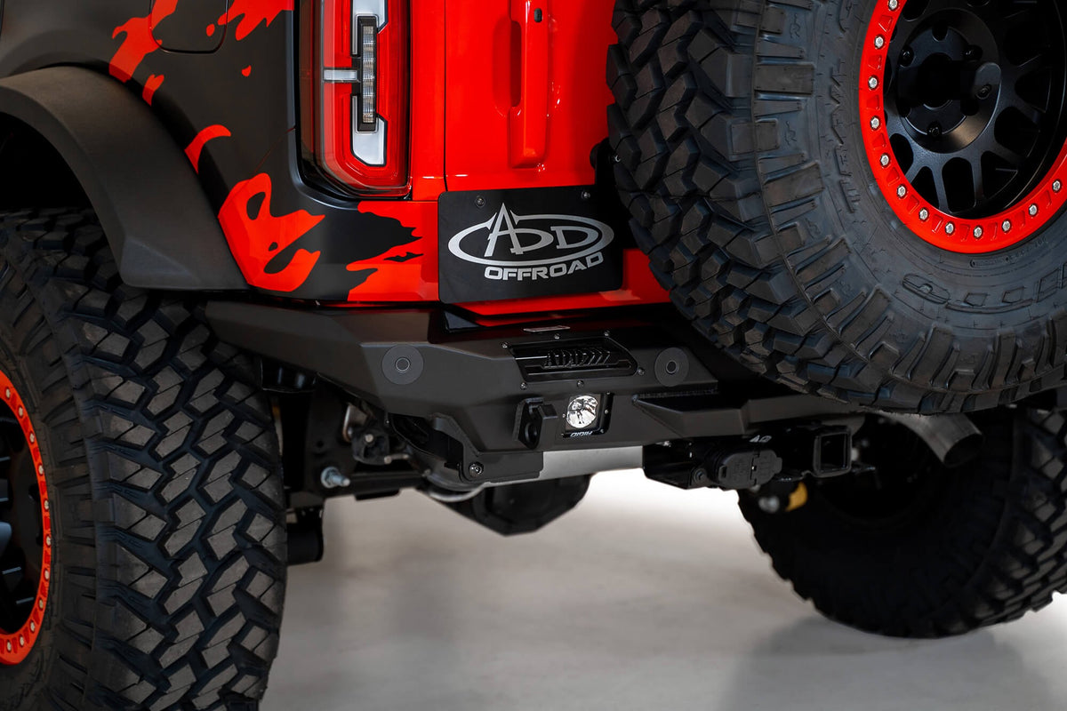 2021-2026 Ford Bronco Stealth Fighter Rear Bumper - Addictive Desert Designs R230081370103 - view 7