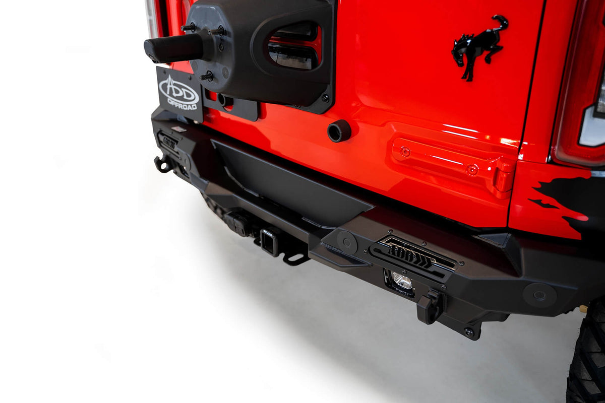 2021-2026 Ford Bronco Stealth Fighter Rear Bumper - Addictive Desert Designs R230081370103 - view 11