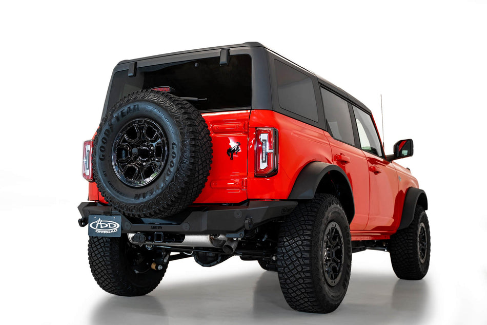 2021-2026 Ford Bronco Rock Fighter Rear Bumper - Addictive Desert Designs R23012NA01NA