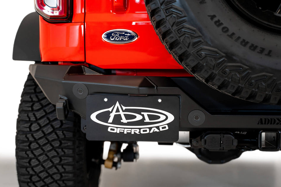 2021-2026 Ford Bronco Rock Fighter Rear Bumper - Addictive Desert Designs R23012NA01NA - view 2