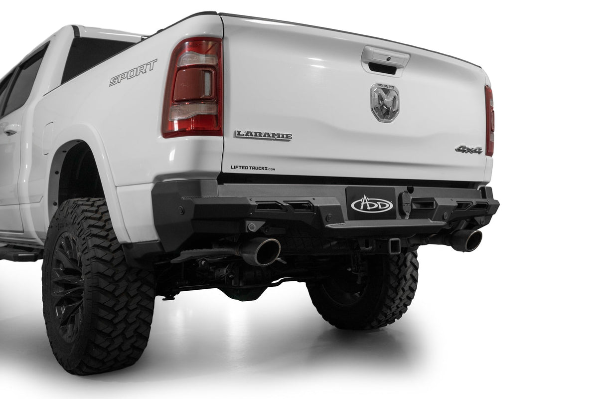 2019-2024 RAM 1500 non-Rebal Black Label Rear Bumper - Addictive Desert Designs R55020NA0103 - view 9