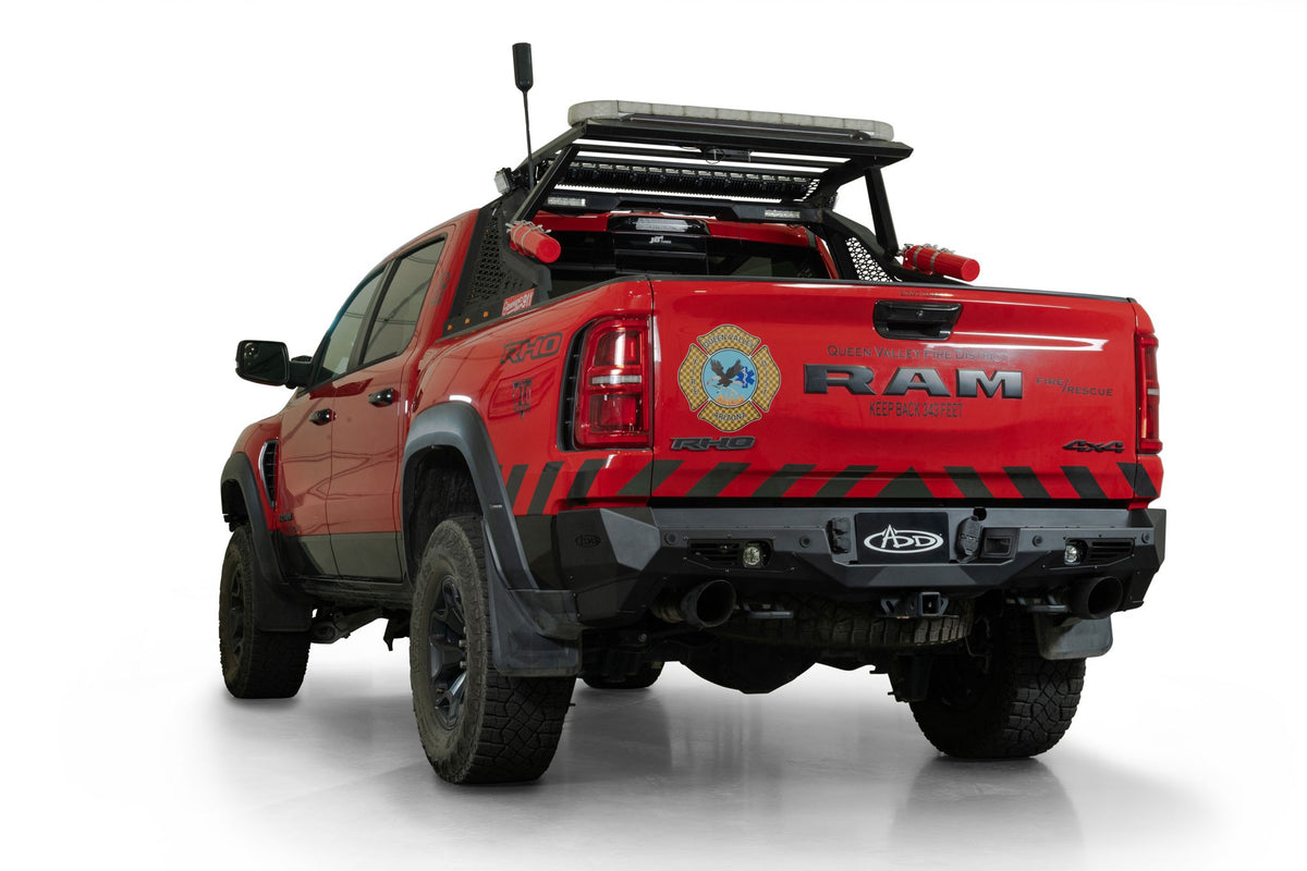2025 Ram RHO Bomber Rear Bumper - Addictive Desert Designs R630141280103 - view 7