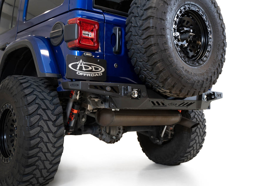 2018 -2025 Jeep JL JLU Wrangler Stealth Fighter Rear Bumper - Addictive Desert Designs R960181280103