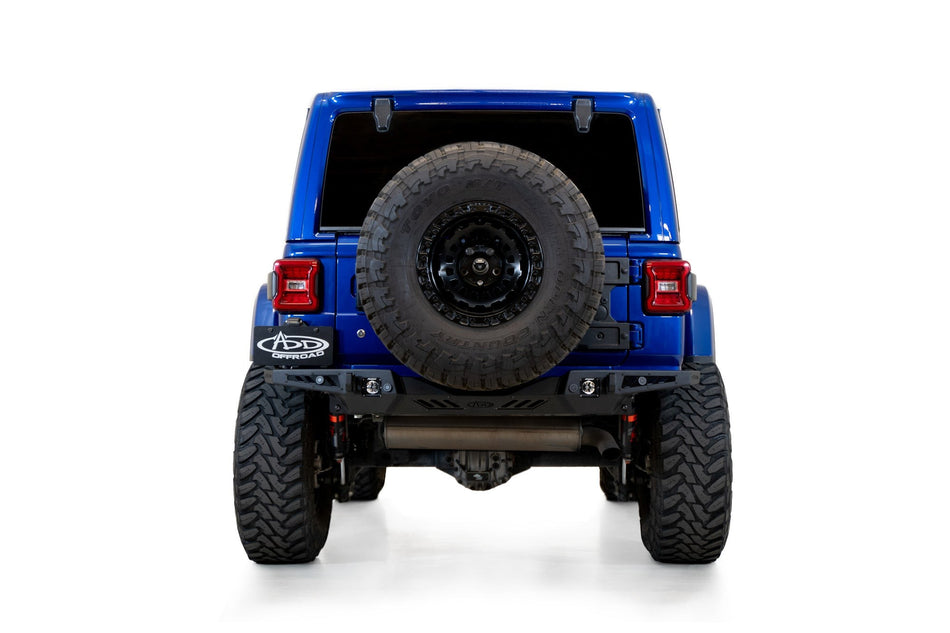 2018 -2025 Jeep JL JLU Wrangler Stealth Fighter Rear Bumper - Addictive Desert Designs R960181280103 - view 2