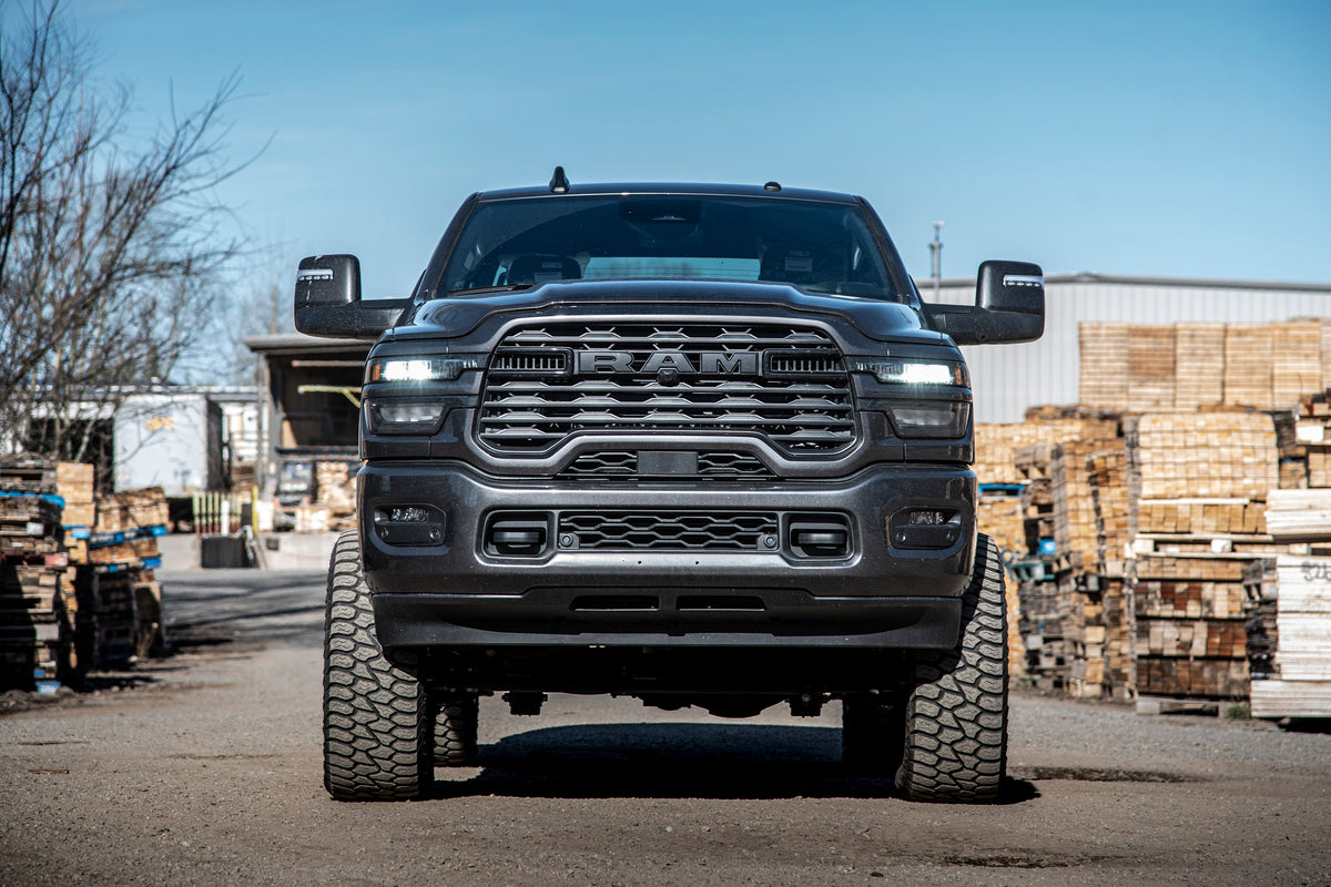 2025 Ram 2500 4WD (Diesel) 6 Inch Radius Arm Suspension Lift Kit, 4.5 Inch Rear Lift, Coil Spring - Fox 2.5 PES C/O, Fox...