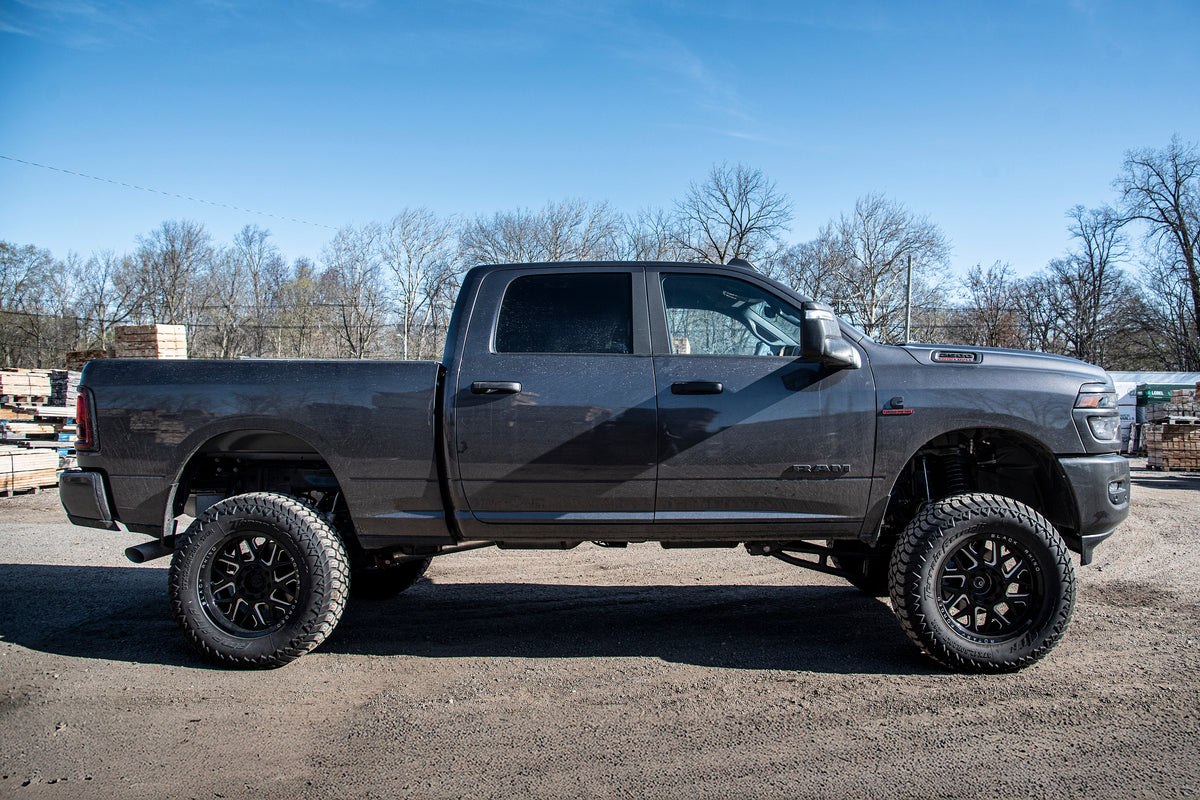 2025 Ram 2500 4WD (Diesel) 4 Inch Radius Arm Suspension Lift Kit W/ Indexing Ring, 2.5 Inch Rear Lift, Coil Spring - Fox...