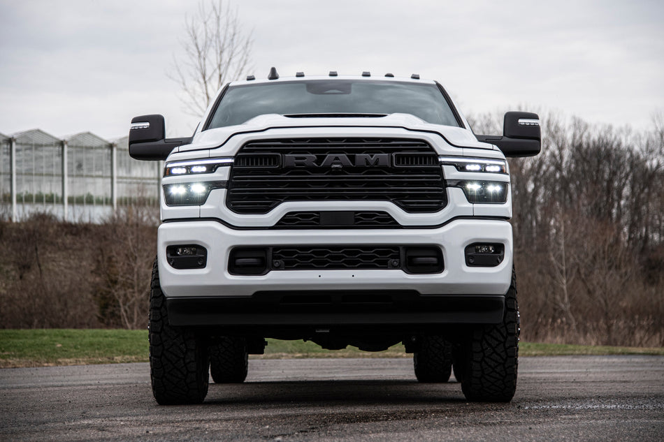 25-26 Ram 3500 (Diesel) 4 Inch Radius Arm Suspension Lift Kit W/ Indexing Ring, 3 Inch Rear Lift w/o Overload, Block -...