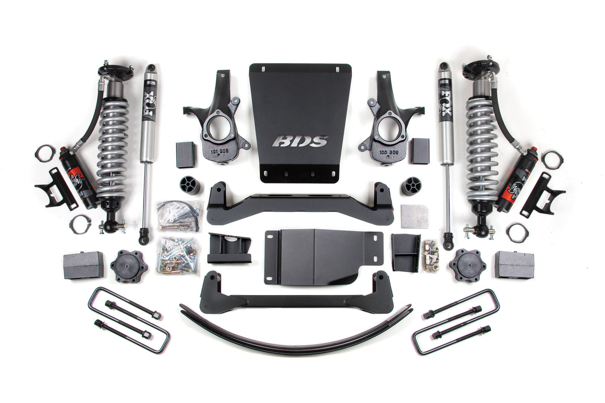 6 Inch Lift Kit | FOX Performance Elite Coil-Over | Chevy Silverado or GMC Sierra 1500 (07-13) 4WD - BDS Suspension BDS176PES