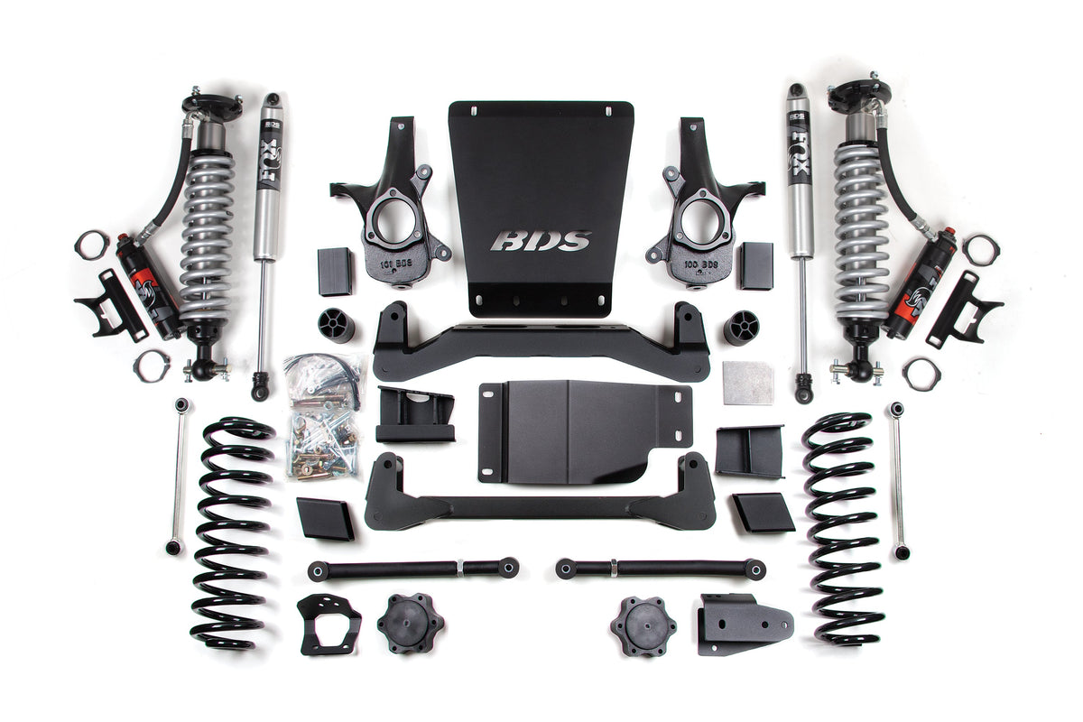 6 Inch Lift Kit | FOX 2.5 Performance Elite Coil-Over | Chevy/GMC Avalanche, Surburban, Tahoe, or Yukon 1500 (07-14) 4WD...