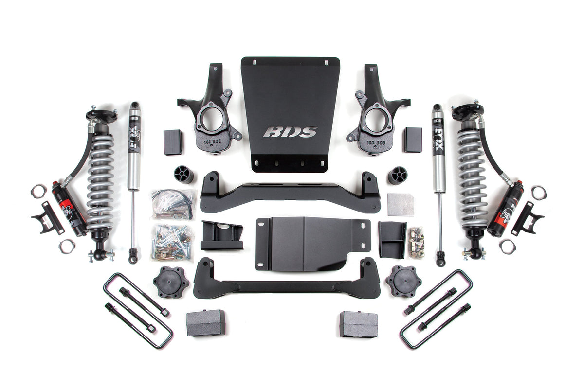 4 Inch Lift Kit | FOX Performance Elite Coil-Over | Chevy Silverado or GMC Sierra 1500 (07-13) 4WD - BDS Suspension BDS184PES