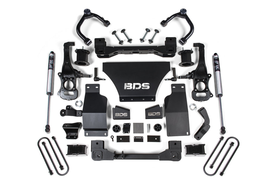 4 Inch Lift Kit | Chevy Silverado or GMC Sierra 1500 (25-26) 4WD | Gas - BDS Suspension BDS1851FSR