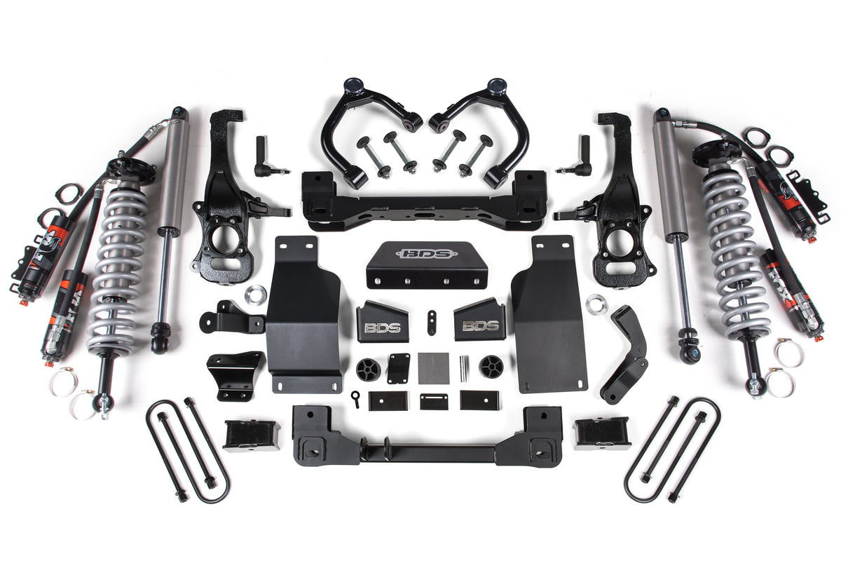 4 Inch Lift Kit | FOX 2.5 Performance Elite Coil-Over | Chevy Silverado or GMC Sierra 1500 (25-26) 4WD | Diesel - BDS...