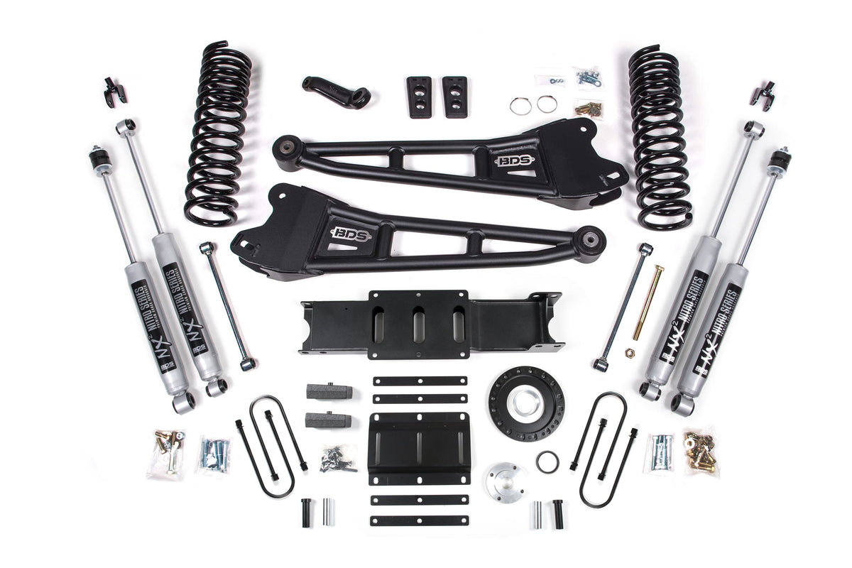 6 Inch Lift Kit w/ Radius Arm | Ram 3500 (13-18) 4WD | Diesel - BDS Suspension BDS2134FS