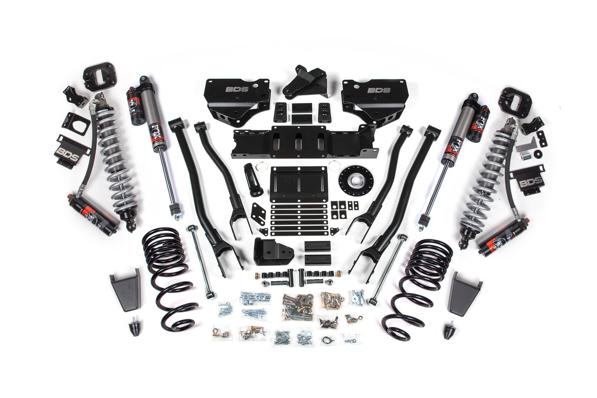 2025 Ram 2500 4WD (Diesel) 6 Inch 4-Link Suspension Lift Kit, 4.5 Inch Rear Lift, Coil Spring - Fox 2.5 PES Shocks - BDS...