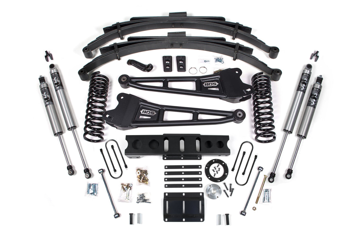 6 Inch Lift Kit w/ Radius Arm | Ram 3500 (13-18) 4WD | Diesel - BDS Suspension BDS2140H