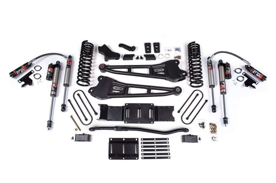 25-26 Ram 3500 4WD  (Diesel) 4 Inch Radius Arm Suspension Lift Kit, 3 Inch Rear Lift w/o Overload, Block - Fox 2.5 PES...