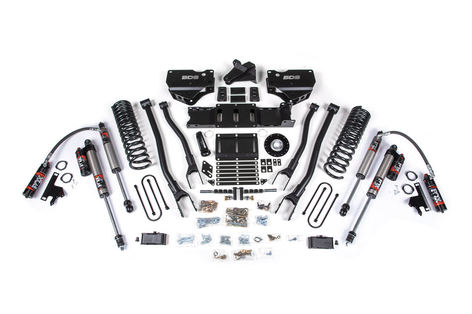 25-26 Ram 3500 (Gas) 4 Inch 4-Link Suspension Lift Kit W/ Indexing Ring, 3 Inch Rear Lift w/o Overload, Block - Fox 2.5...