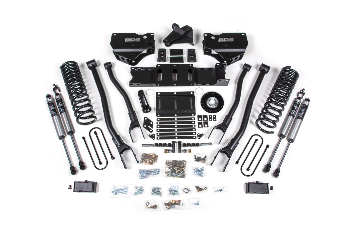 25-26 Ram 3500 (Diesel) 4 Inch 4-Link Suspension Lift Kit W/ Indexing Ring, 3 Inch Rear Lift w/ Overload, Block - NX2...