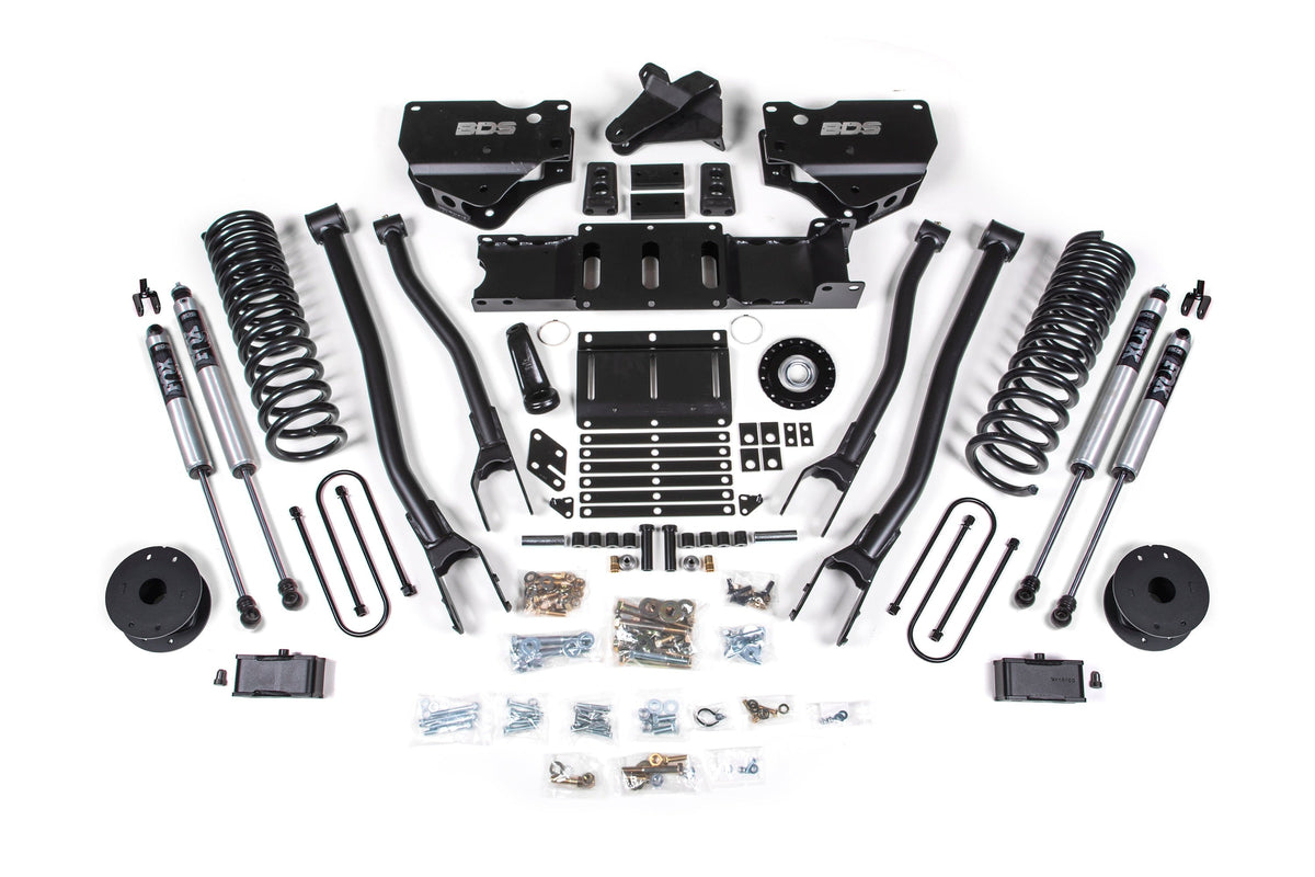 25-26 Ram 3500 (Diesel) 4 Inch 4-Link Suspension Lift Kit, 2 Inch Rear Lift, Block W/O Overload - Fox 2.5 PES C/O, Fox...