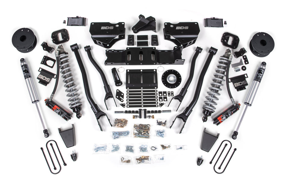 25-26 Ram 3500 (Diesel) 4 Inch 4-Link Suspension Lift Kit W/ Indexing Ring, 2 Inch Rear Lift w/ Overload, Block - NX2...
