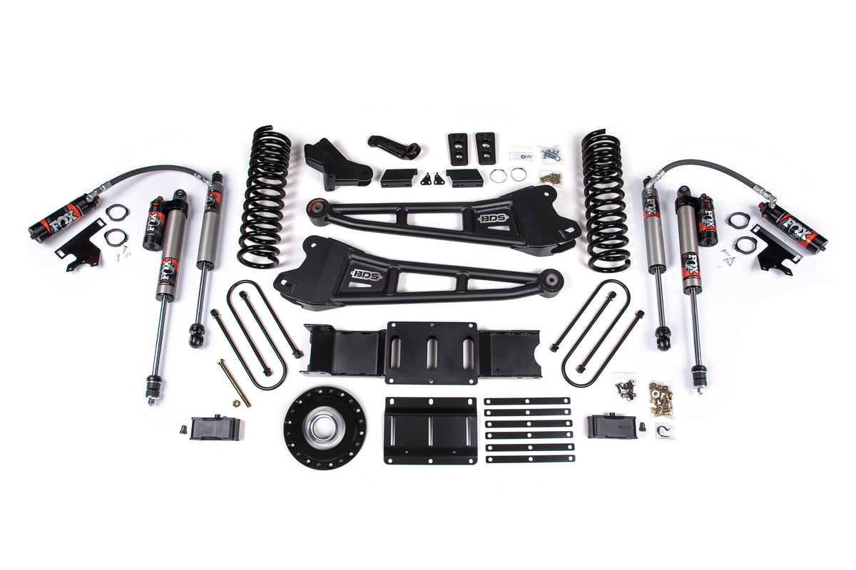 25-26 Ram 3500 (Diesel) 4 Inch Radius Arm Suspension Lift Kit W/ Indexing Ring, 3 Inch Rear Lift w/o Overload, Block -...