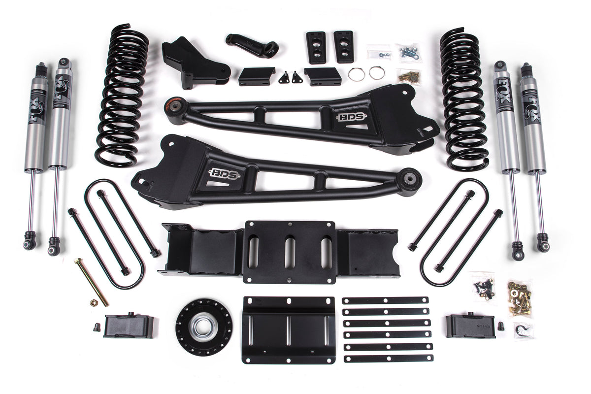 25-26 Ram 3500 (Gas) 4 Inch Radius Arm Suspension Lift Kit W/ Indexing Ring, 2 Inch Rear Lift w/o Overload, Block - NX2...