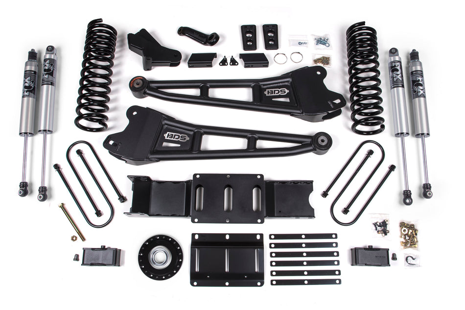 25-26 Ram 3500 (Gas) 4 Inch Radius Arm Suspension Lift Kit W/ Indexing Ring, 2 Inch Rear Lift w/o Overload, Block - NX2...
