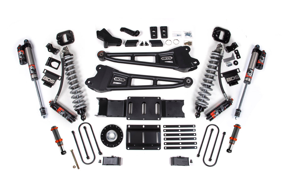 25-26 Ram 3500 (Diesel) 4 Inch Radius Arm Suspension Lift Kit W/ Indexing Ring, 2 Inch Rear Lift, Block W/O Overload -...