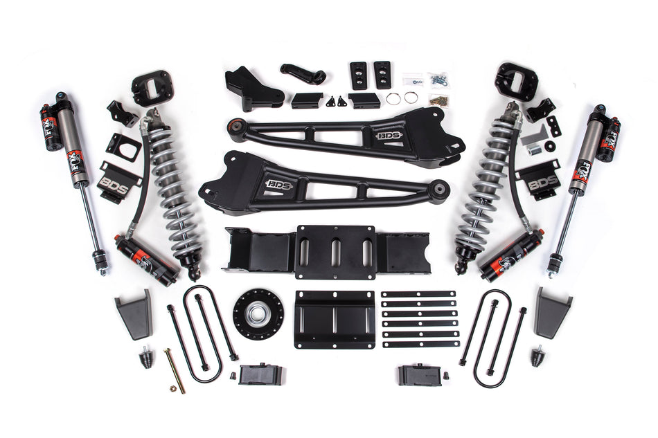 25-26 Ram 3500 (Diesel) 4 Inch Radius Arm Suspension Lift Kit W/ Indexing Ring, 2 Inch Rear Lift w/o Overload, Block -...