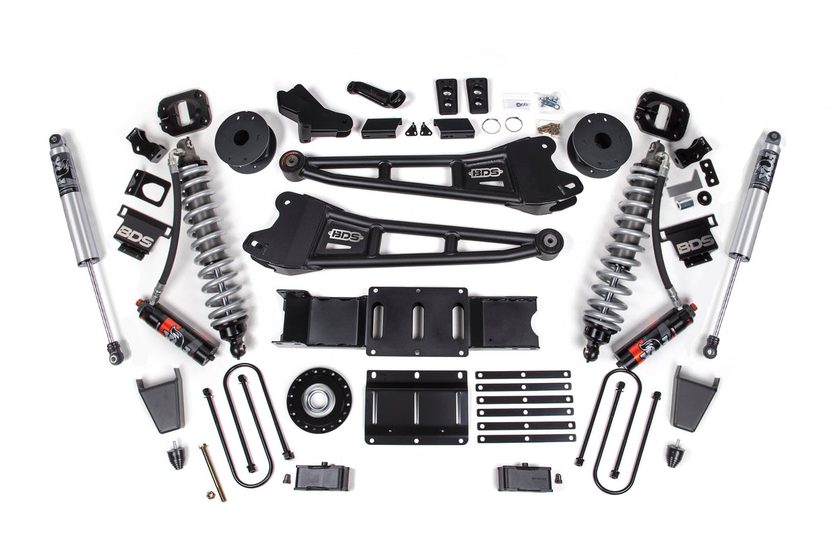 25-26 Ram 3500 (Diesel) 4 Inch Radius Arm Suspension Lift Kit W/ Indexing Ring, 2 Inch Rear Lift w/ Overload, Block - NX2...