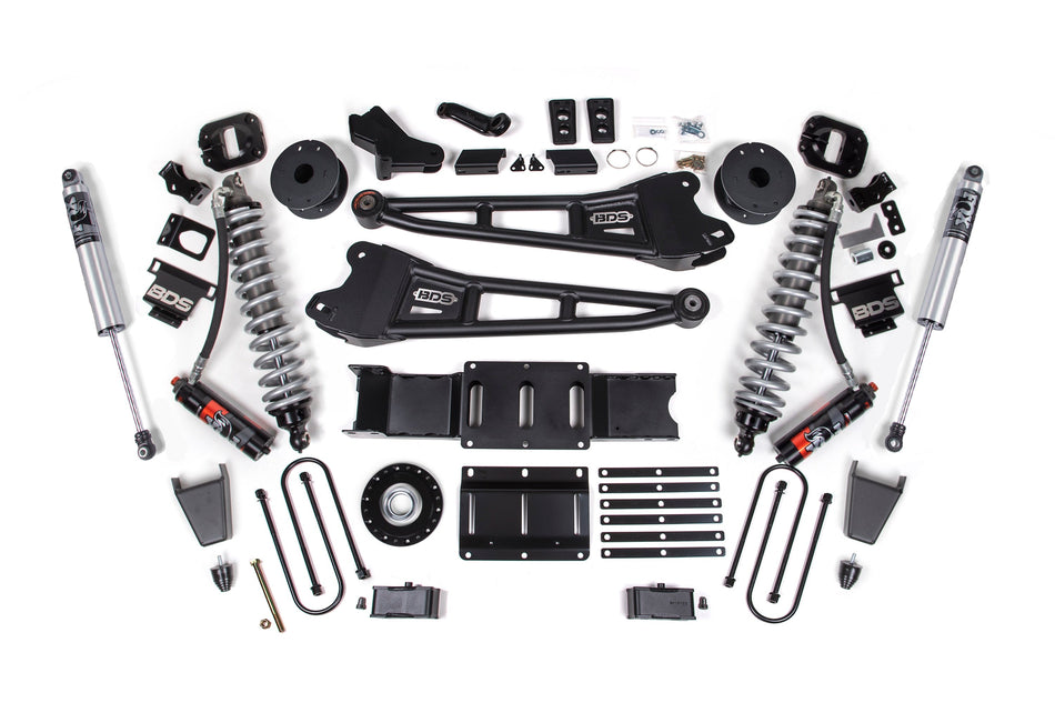 25-26 Ram 3500 (Diesel) 4 Inch Radius Arm Suspension Lift Kit W/ Indexing Ring, 2 Inch Rear Lift w/ Overload, Block - NX2...