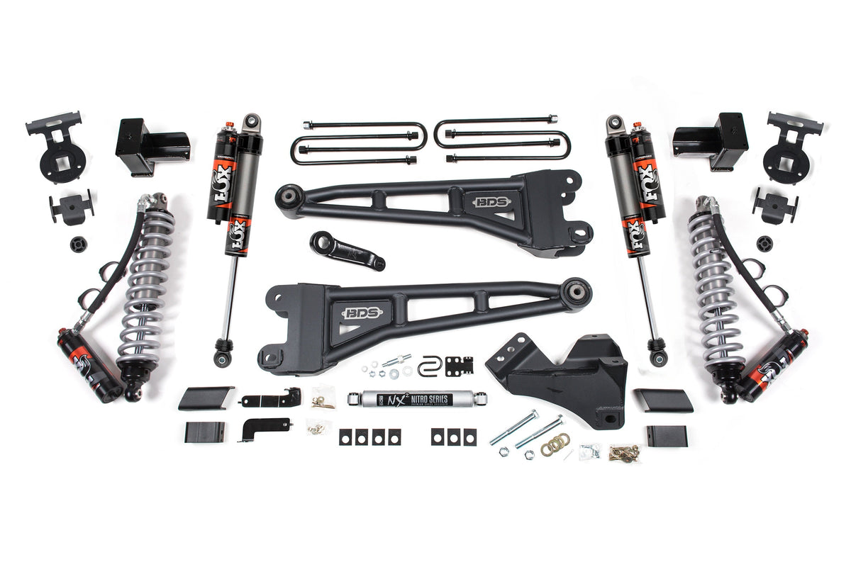 5 Inch Lift Kit w/ Radius Arm | FOX 2.5 Performance Elite Coilover | Ford F250/F350 Super Duty (23-26) 4WD | Diesel - BDS...
