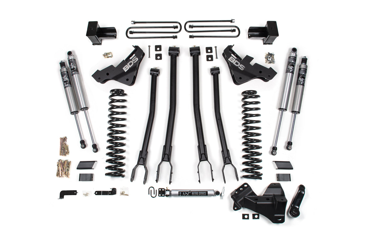 5 Inch Lift Kit w/ 4-Link | Ford F250/F350 Super Duty (23-26) 4WD | Gas - BDS Suspension BDS2249H