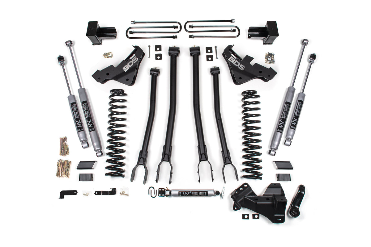 5 Inch Lift Kit w/ 4-Link | Ford F350 Super Duty DRW (23-26) 4WD | Diesel - BDS Suspension BDS2250FPE
