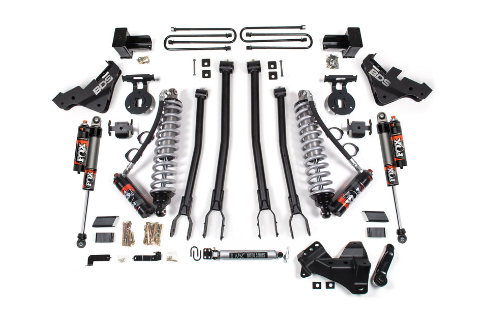 5 Inch Lift Kit w/ 4-Link | FOX 2.5 Performance Elite Coil-Over Conversion | Ford F250/F350 Super Duty (23-26) 4WD |...