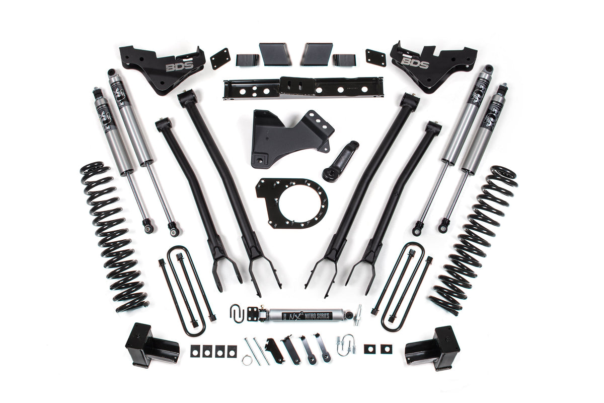 7 Inch Lift Kit w/ 4-Link | Ford F250/F350 Super Duty (23-26) 4WD | Diesel - BDS Suspension BDS2253FPS