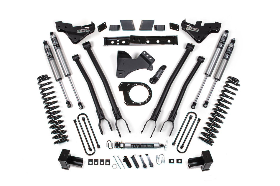7 Inch Lift Kit w/ 4-Link | Ford F350 Super Duty DRW (23-26) 4WD | Diesel - BDS Suspension BDS2254FS