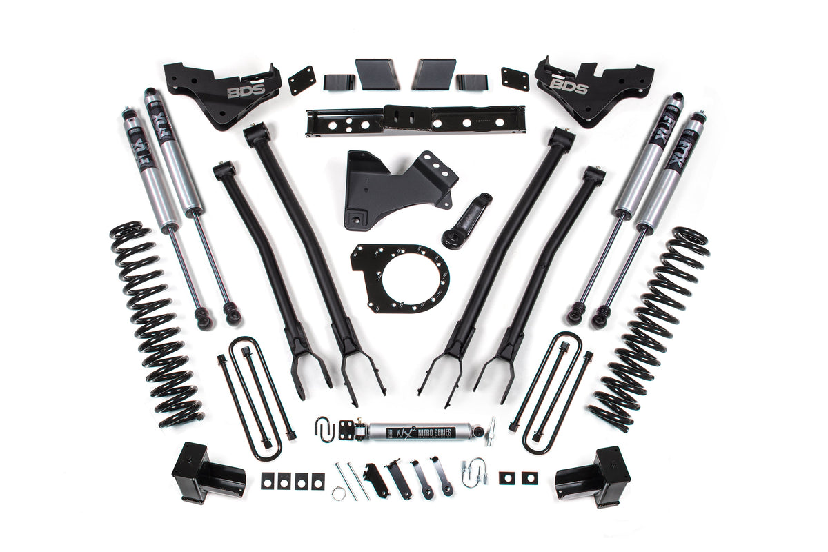 7 Inch Lift Kit w/ 4-Link | Ford F350 Super Duty DRW (23-26) 4WD | Diesel - BDS Suspension BDS2254H